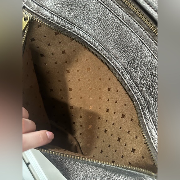 Fossil Explorer Foldover Metallic Pewter Leather - Picture 6 of 12